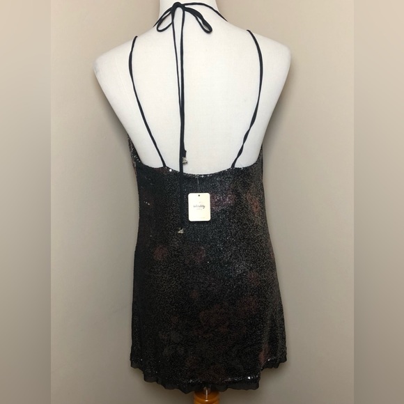 NWT Free People Sequined Mini Dress,Size-Small - Picture 4 of 9